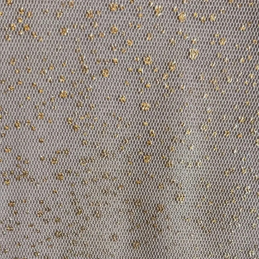 Zara Girls Collection, Short Sleeve Shimmering Gold Tulle Dress, Size 9 EUC